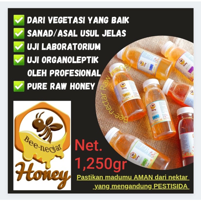 

Raw Honey Madu Murni Asli Nektar - Kaliandra