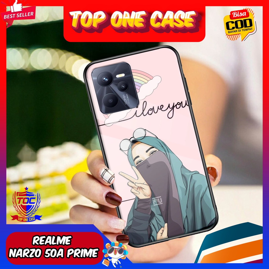 CASE REALME NARZO 50A PRIME - Casing REALME NARZO 50A PRIME Terbaru AERO STORE [ HIJAB ] Silikon - C