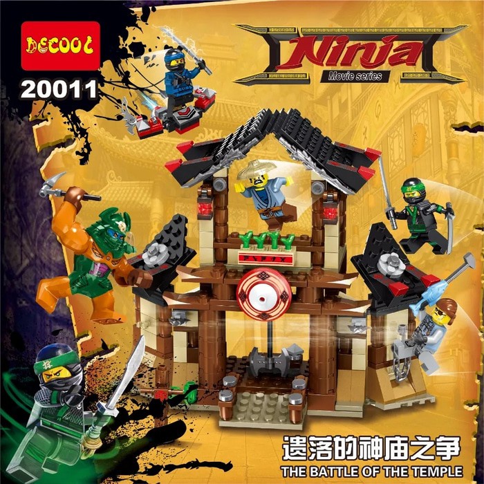 BRICK DECOOL 20011 NINJA THE BATTLE OF THE TEMPLE