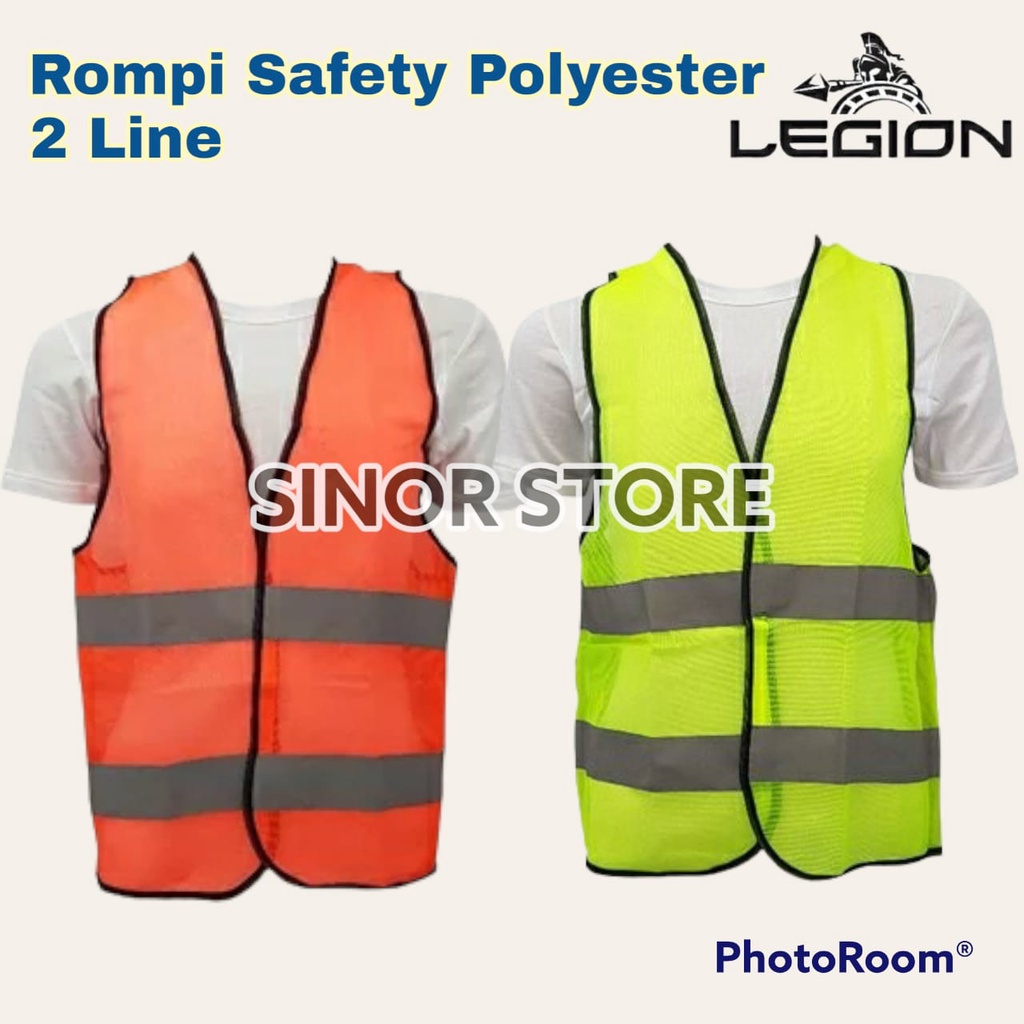 Rompi Safety Polyester Orange 2 Scotlight Safety Vest Proyek Polister Rompi Safety Legion