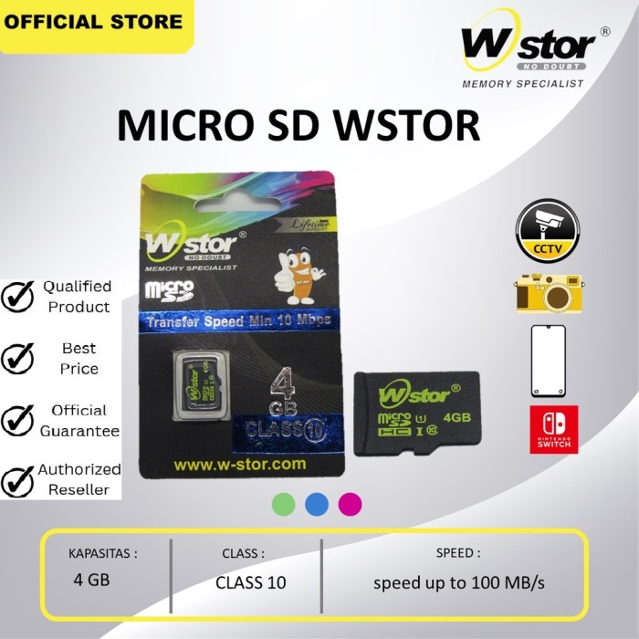 Micro Sd 16gb Wstor Packing BERGARANSI