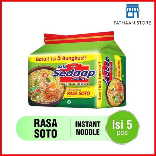 

PROMO MIE SEDAAP MI RASA SOTO 75 GRAM X 5 PCS (ISI 5 PCS)