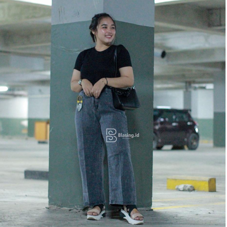 Harga Termuraah Celana wanita Kulot jeans Jumbo Celana kulot wanita Jumbo Kulot jeans Celana jeans w