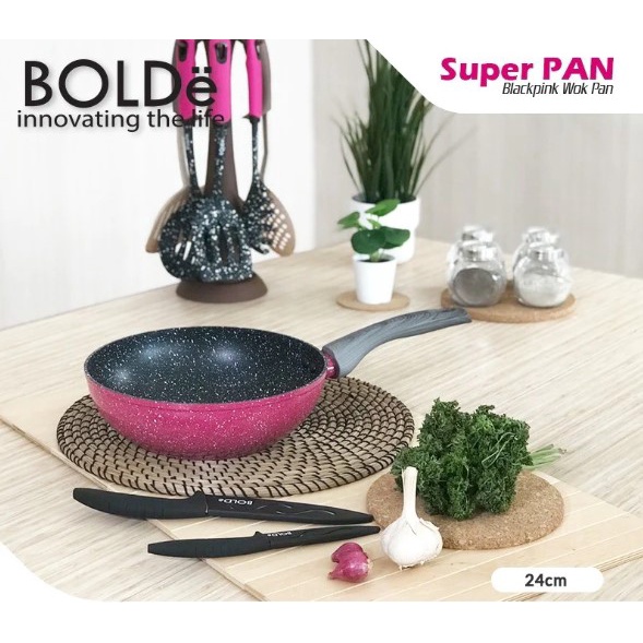 BOLDE SUPERPAN WOK 24 CM BLACKPINK