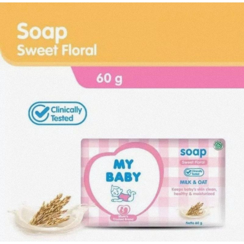 My Baby Soap Sabun Batang 60 gr &amp; 75 gr - Sabun Mandi Bayi &amp; Anak