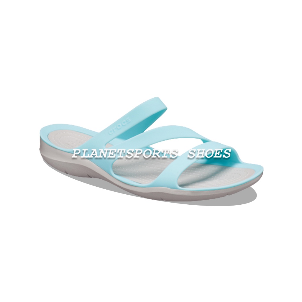 CROCS SANDAL WANITA SWIFTWATER SLIDE ORIGINL - BIRU MUDA PROMO