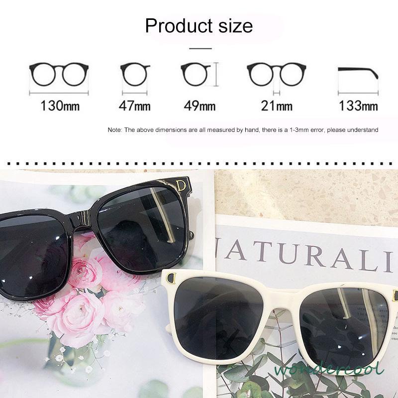 kacamata hitam anak Fashion Perempuan Universal Anti-UV Street Shooting Sunshade Sunglasses-Won