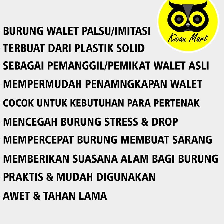 BLU.22Oc22ν ▫ BURUNG WALET IMITASI PALSU PLASTIK BURUNG BURUNGAN PEMIKAT SARANG WALET PANGGILAN WALE