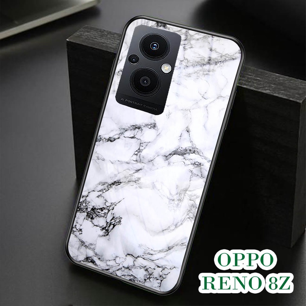 Softcase Kaca Oppo Reno 8z - Case Handphone OPPO Reno 8z [T32].