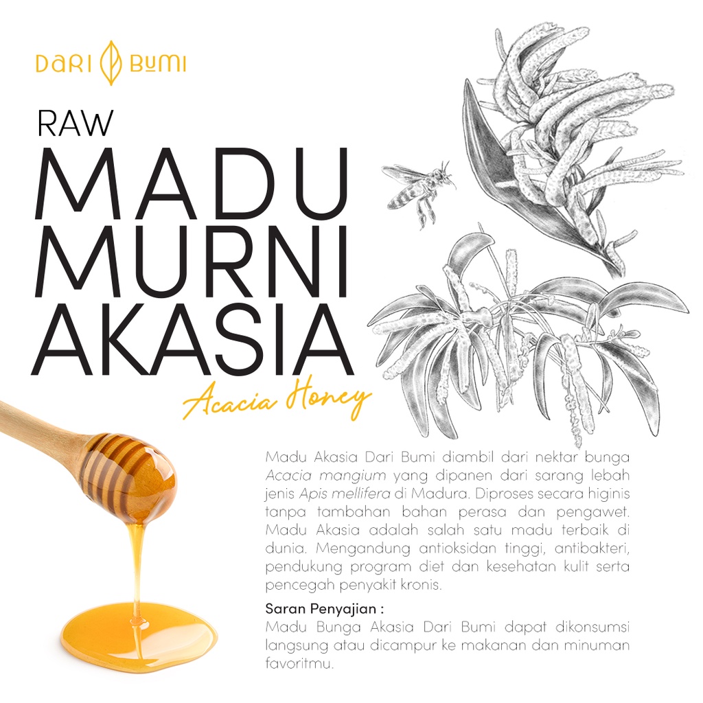 Madu Murni Asli Daribumi Varian Raw Honey