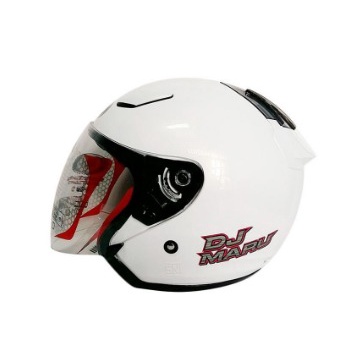 KYT DJ MARU PUTIH POLOS-HELM KYT DJ MARU TERBARU-HELM KYT DJ MARU TERBAIK HELM KYT TERBARU