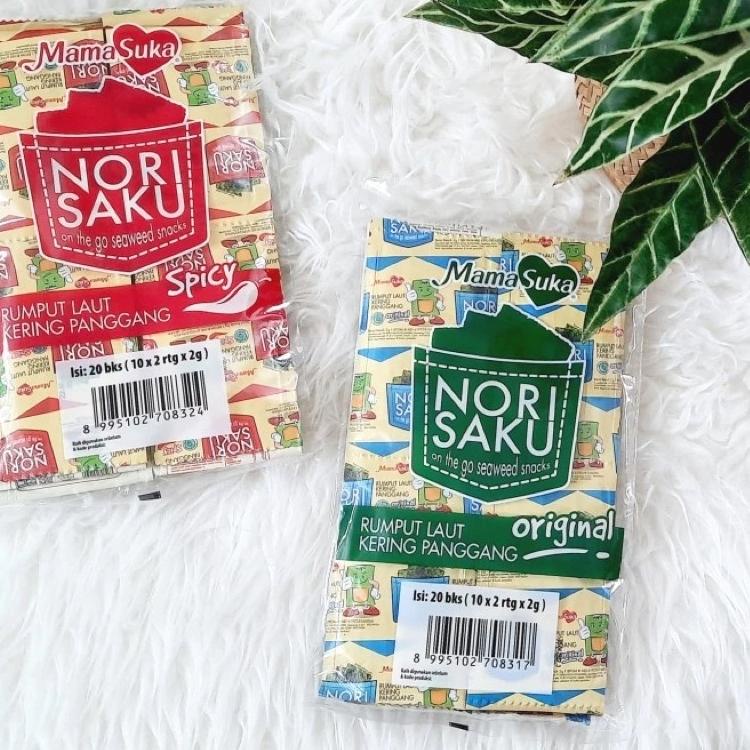 

Segera belanja--Mamasuka Nori Saku Mama Suka Rumput Laut Seaweed Nori Kering isi 20 Pcs