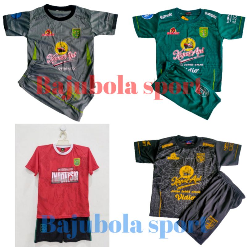 TERMURAH JERSEY BOLA SETELAN ANAK/ KIDS PERSEBAYA LIGA 1 MARUKAWA BRUNO TERBARU