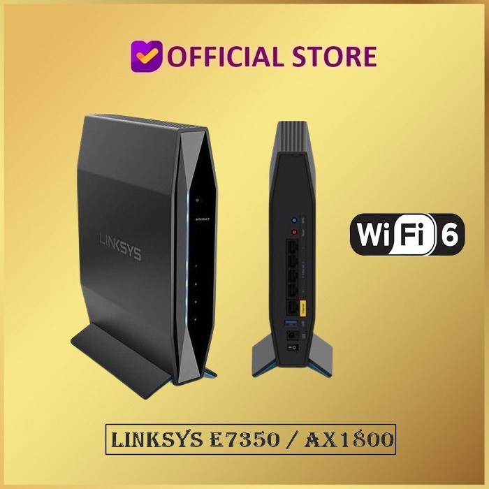 {IqbalStore} Linksys E7350 Dual-Band AX1800 WIFI 6 Wireless Router E 7350 AX 1800 Diskon