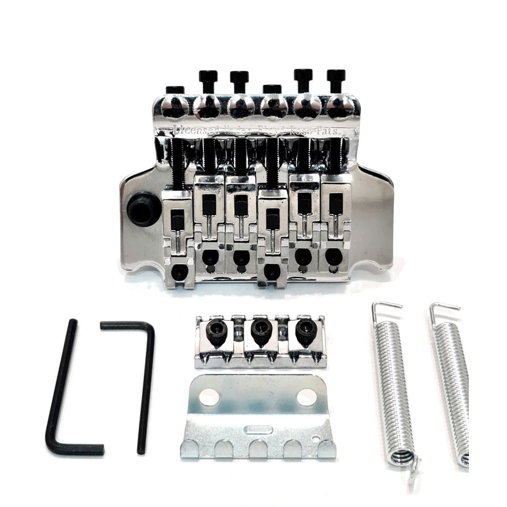 Tremolo Gitar Elektrik Listrik Bridge Floyd Rose UpDown Licensed Guitar Silver dan Black 1 Set Komplit Lengkap Murah Jakarta