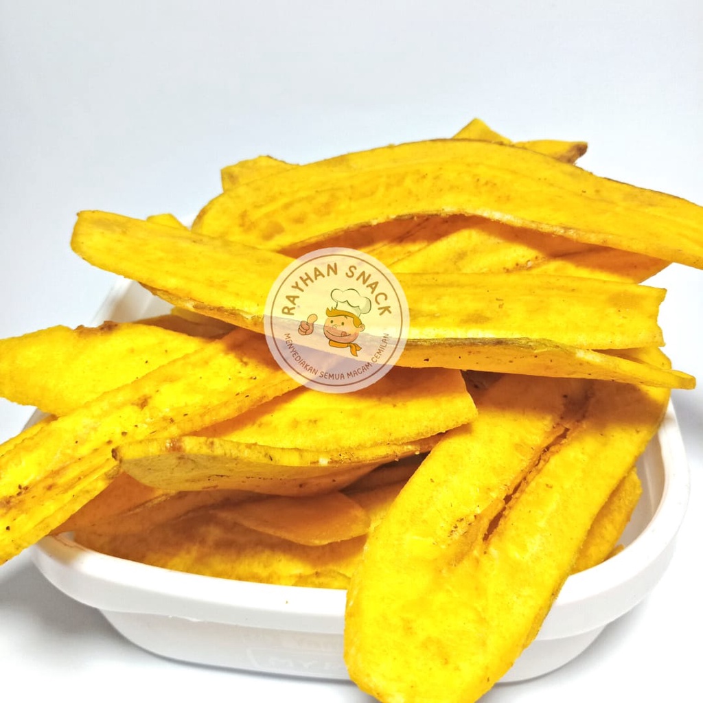 

Keripik Kripik Pisang Original Asin Pisang Nangka Asin Manis 250gr