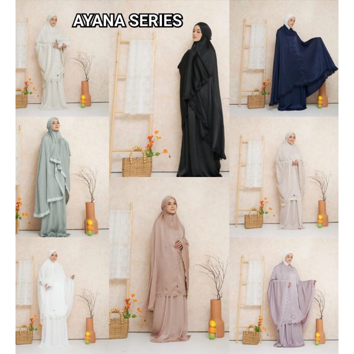 Mukena Ayana moscha hijab sentorini silk