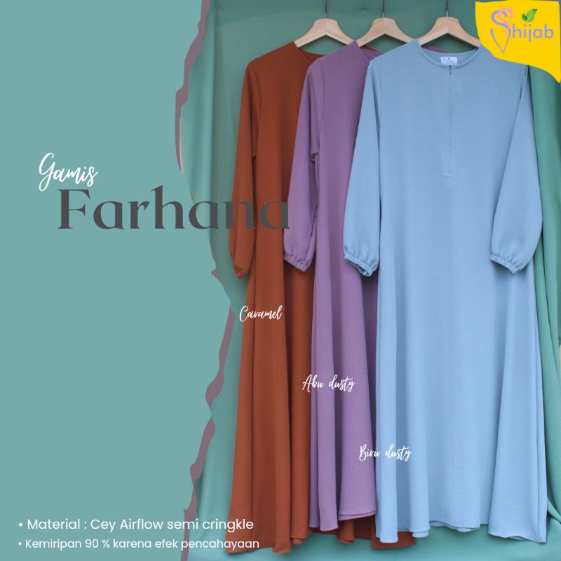 Gamis Wanita dewasa Cey Airflow crinkle