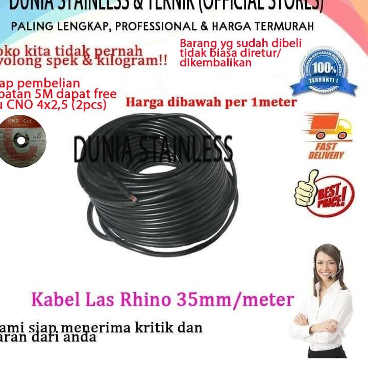 Klaim promo--Kabel Las Rhino 35mm per meter
