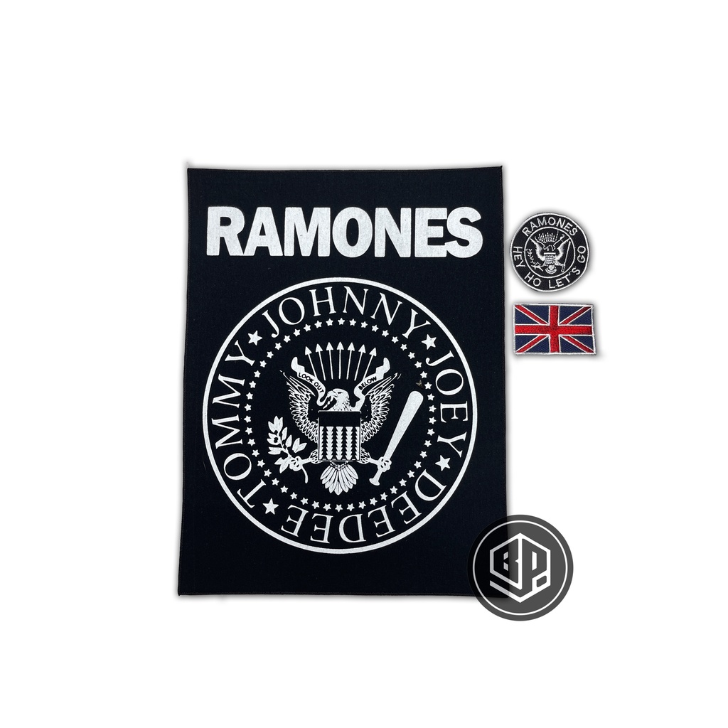 PATCH SABLON SATU SET PAKET EMBLEM RAMONES AKSEROIS JAKET