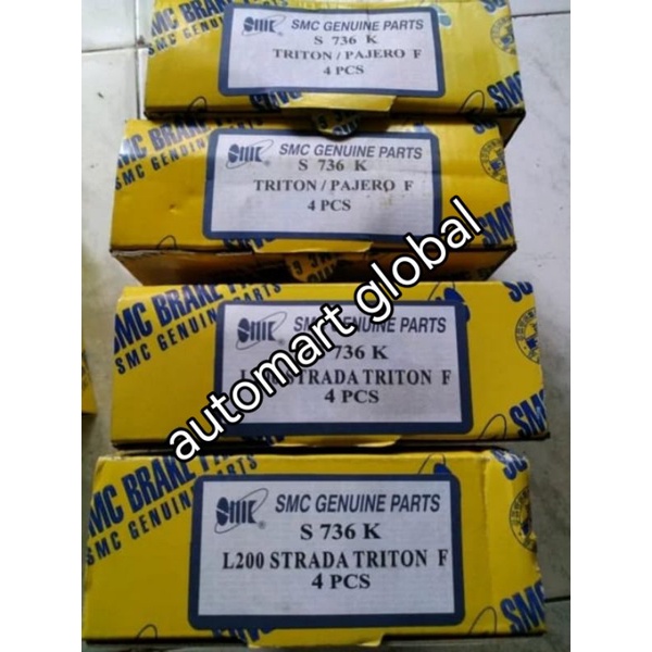 brake pad kampas rem depan triton pajero sport set