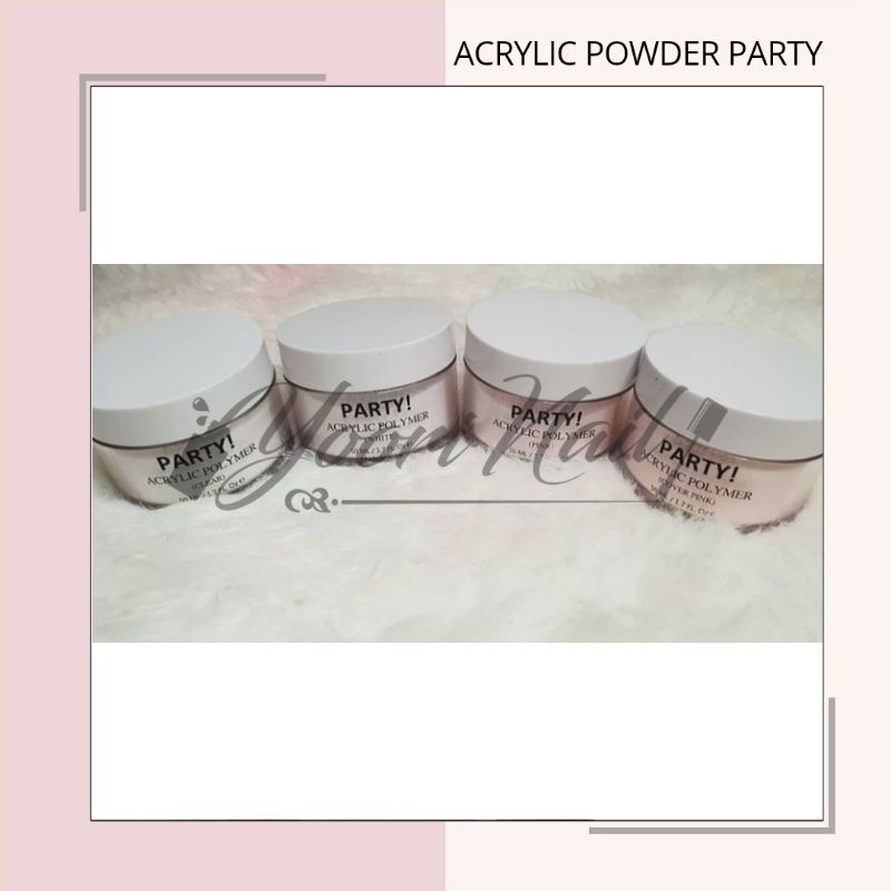 PARTY Acrylic powder bubuk acrylic bubuk 3d party halal acrylic polymer