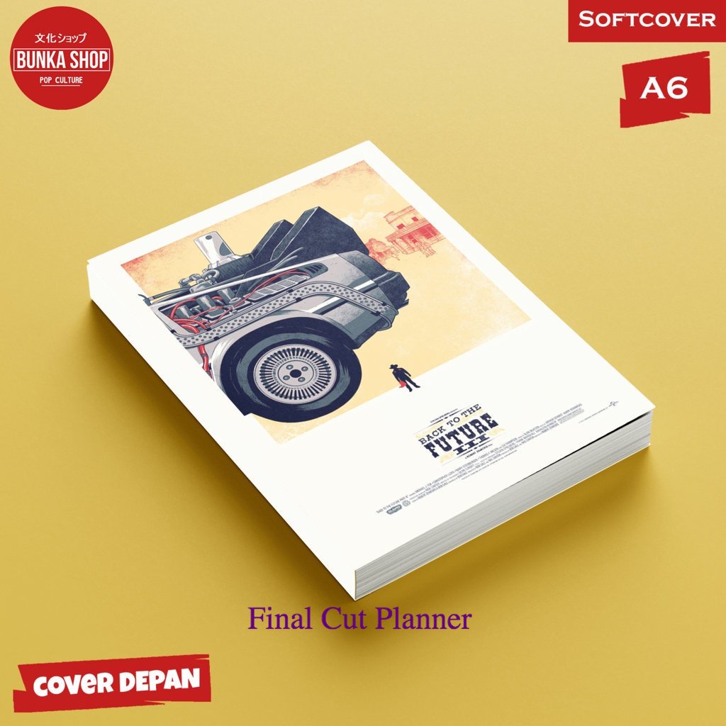 

Pocket Note Anime Back to The future 3 Softcover A6 Buku Tulis catatan Notes Agenda Planner Jurnal .
