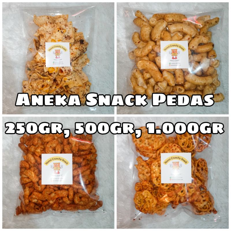 

[Nonni Crunchy Snacks] Aneka Snack Pedas 250gr, 500gr & 1.000gr