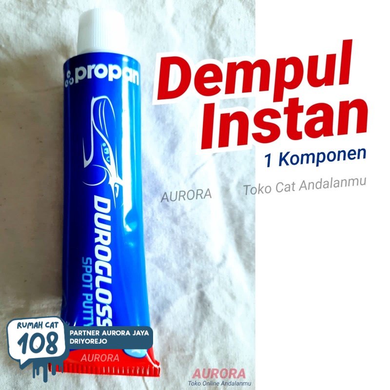 

Rumah Cat - DEMPUL INSTAN PROPAN DUROGLOSS SPOT PUTTY 1 KOMPONEN DUROGLOS ODOL Rumah Cat Motor dan Mobil