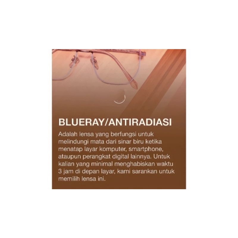 Lensa minus blueray / lensa anti radiasi blueray Lensa terbaik lensa kacamata
