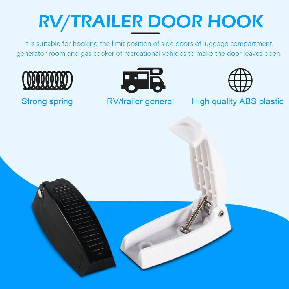 Preva 2PCS RV Door Catch Strong RV Aksesoris Putih RV Holder Handle