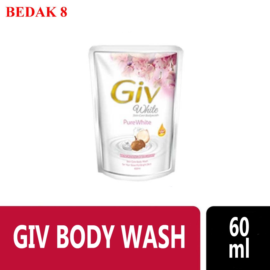 Giv Sabun Mandi Cair Pouch 60 ml/ Giv Body Wash Refil 60 ml