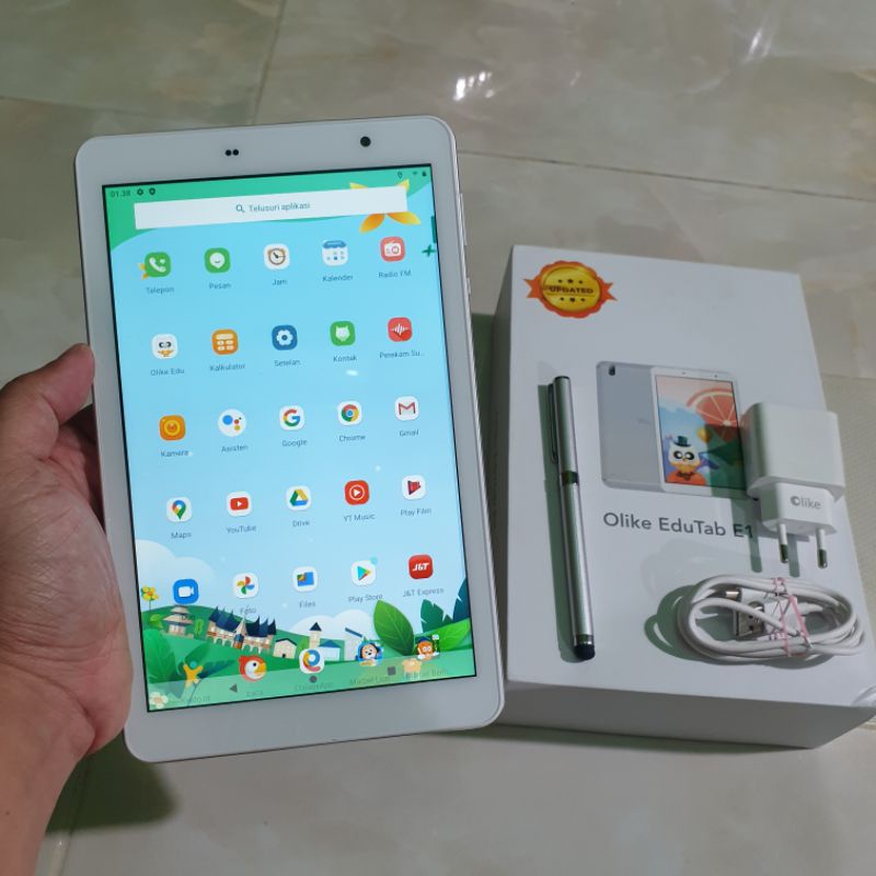 olike edutab e1 8inch 3/32 ram 3gb rom 32gb mulus lengkap