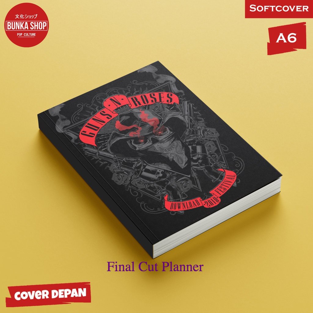 

Buku tulis polos/bergaris Band Guns And Roses Download Fest Softcover A6 Buku Tulis Catatan Notes Agenda Planner Jurnal