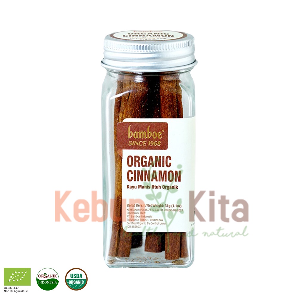 

Bamboe Organic Cinnamon Sticks 31 gr (Kayu Manis Utuh Organik)