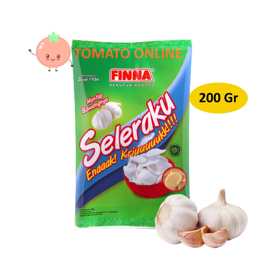 Finna / Seleraku Kerupuk Krupuk Bawang Garlic / 200 Gr Gram [ Hijau ]