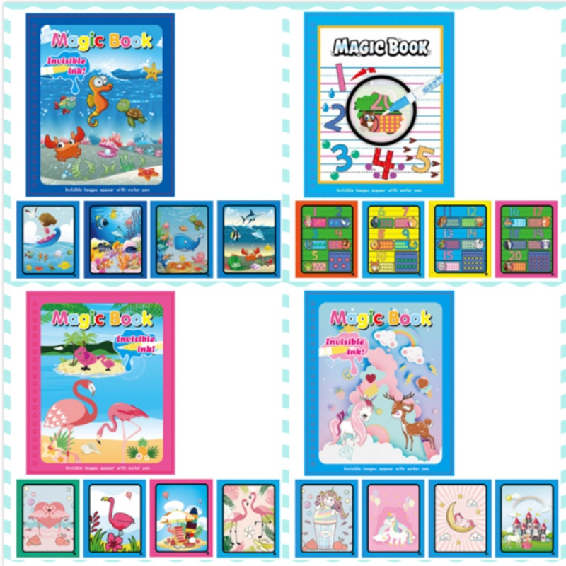 Buku Mewarnai Handmade Dengan Pena Air Ajaib Untuk Anak Tk
