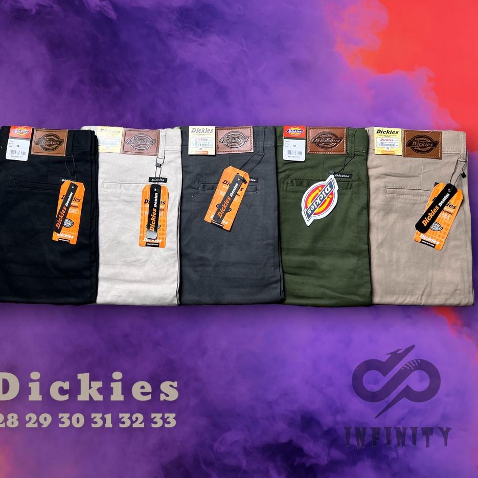 Tren Terbaru INFINITY | Celana Chino Panjang Pria Dickies Premium Cino Distro Original Triple Point 