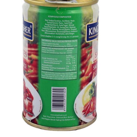 

Terbaru dan terlaris King's Fisher Paket 3 pcs Sarden saus sambal Makanan Kaleng 425g serbuuu !