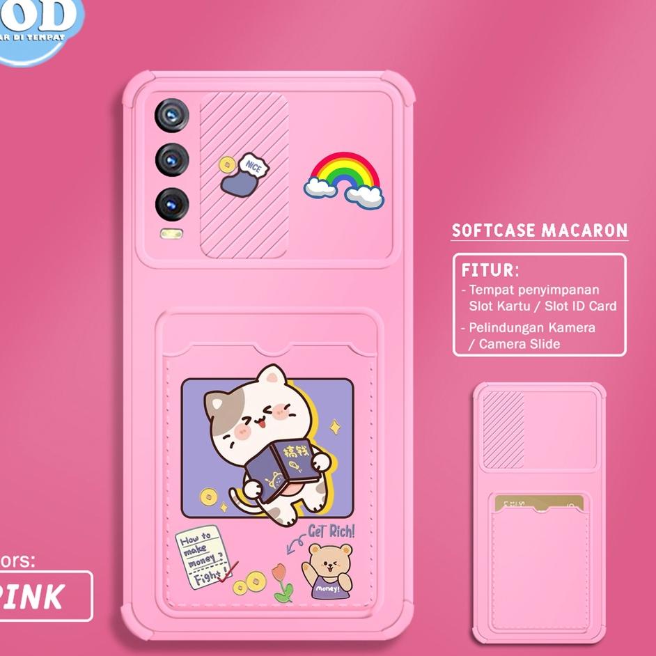 Langsung Kirim Softcase Slide Card VIVO Y20 Y12S Y20SG Y20S Y15 Y12 Y17 MOTIF SS69 CASING HP PELINDU