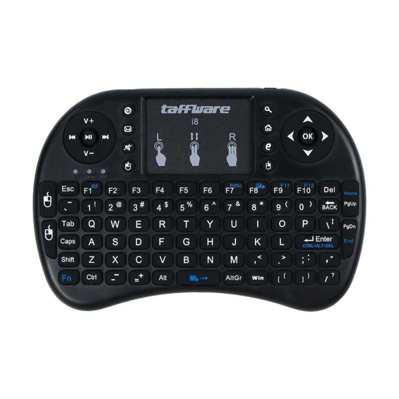 Taffware Mini Keyboard Wireless 2.4GHz dengan Touch Pad &amp; Mouse