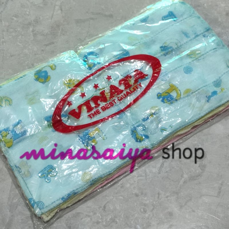 VINATA 1 lusin Gurita Ikat Bayi Seri Warna Polos dan Print