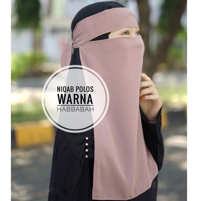 Niqab Bandana Niqab Cadar Niqab Yaman Cadar Bandana Niqob Viral Niqob POLOS WARNA [PM.18Oc22c]