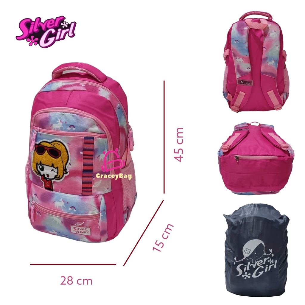 GB-71895E Tas Ransel Anak Perempuan / Remaja Silvergirl