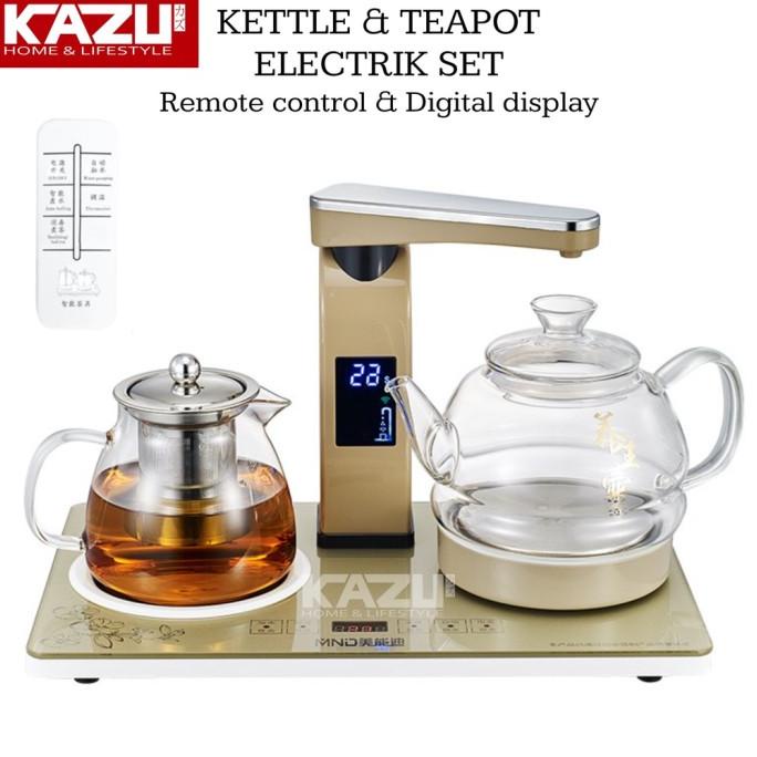 Kazu Kettle Electrik Set C21 Tea Maker Listrik Teko Kopi Teh Pemanas Mitrajayaa23