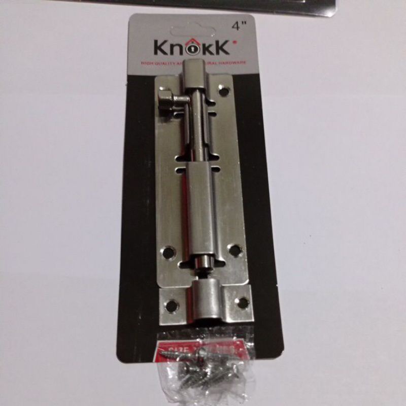 Grendel Pintu 4 inch Stainless / Grendel KnokK 4&quot; SS / Slot Pintu 4&quot; SS