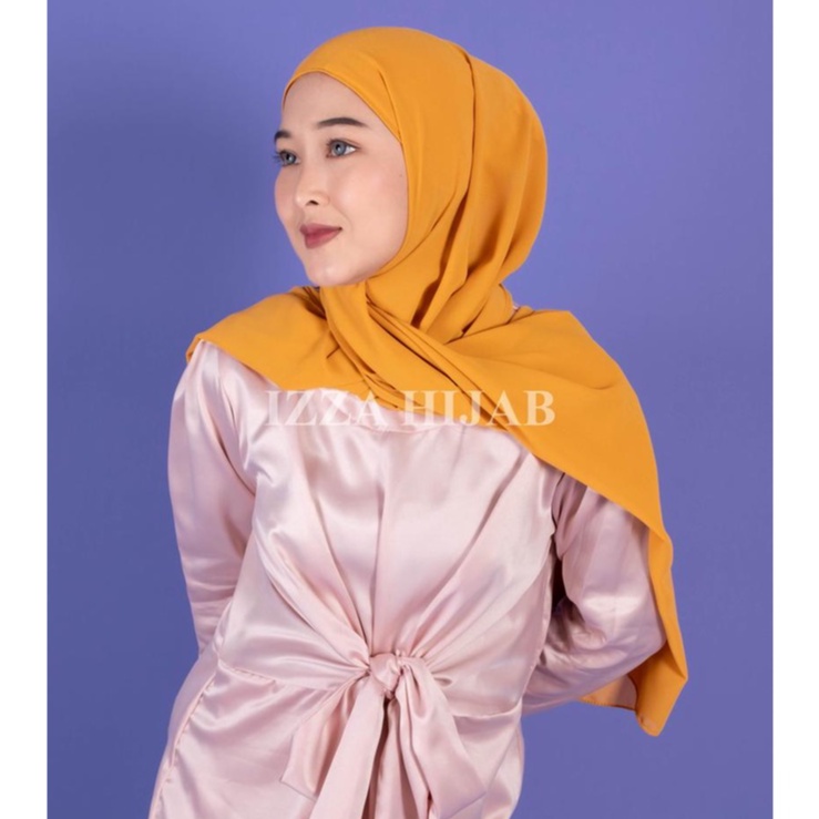 PASHMINA + INNER 2IN1 BISA BOLAK BALIK / PASMINA INNER / PASHMINA INSTAN / PASHMINA CERUTY BABY DOLL BY IZZA