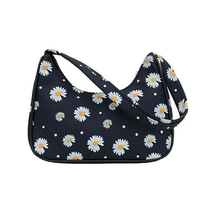 ALESHA AL1026- Tas Selempang Bahu Wanita Shoulder Bag Clasik Bunga Daisy