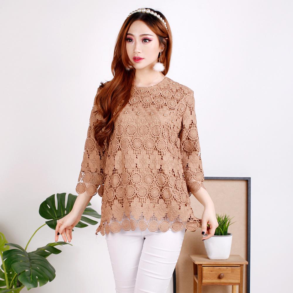 Model Baju Atasan Blouse Premium Motif Cantik Casual Terbaru - DS-1820