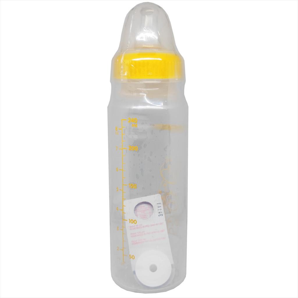 PIGEON Bottle PP RP Slim Neck Eko 240 ml Yellow Cap Botol Susu 240ml